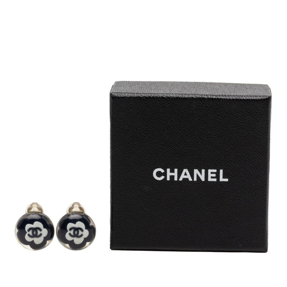 CHANEL Black Logo Earrings - Picture 4 of 4